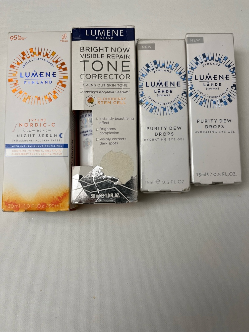 Lumene skincare eye gel lot